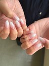 ラメネイル×スカルプショート