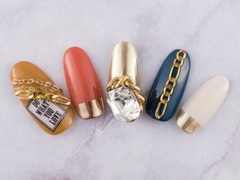 ミラーチェーンネイル