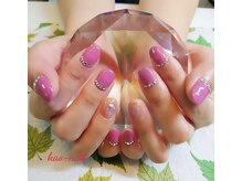 カオ ネイル(kao nail)/ワンカラー&スワロフスキー