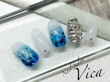 ヴィカ(Vica)/涼しげ♪深海ネイル☆