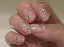【HAND★4550円夏のクリアコース［渋谷/パラジェル/ニュアンス/韓国/持ち込み/スカルプ/ミラー］