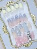 【ジェル】選べる定額コース(ワンホン／韓国風／ニュアンス)¥5400