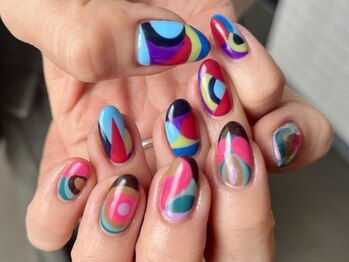 ブランシュ 藤沢(Blanche)/オーダーメイドネイル カラフル