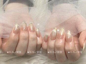 エムプラスネイル 新宿(M+Nail)/マグネットフレンチ