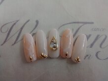 ウータン(Wu-Tang)/大理石ビジューネイル★ ￥9700