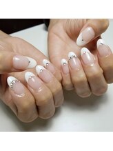 キイコネイル(kiiko.nail)/白フレンチ