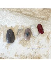 ネイルサロン クイル(QUILL)/２月くすみカラー（１）