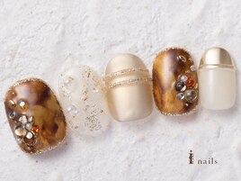 べっ甲ニュアンスネイル11500円