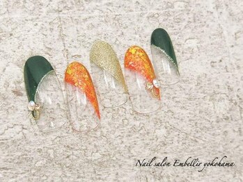 アンベリール 横浜店(Embellir)/(1852)オーロラパウダーネイル