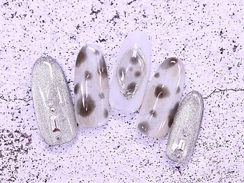 ネイルサロン ドルチェネイル 柏店(Dolce.Nail)/#アニマルネイル#ダルメシアン