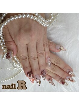ネイルアール(nail R)/バレンタインネイルです♪