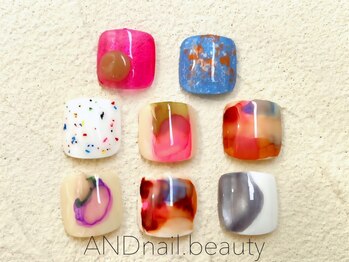 アンドネイル ビューティー(AND nail,beauty)の写真/オシャレ好きな方にぜひ一度来ていただきたい！何度も見たくなる【こだわりを詰めた】理想の指先仕上げ。