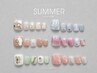 【フットネイル】夏限定!定額トレンドネイル¥7000