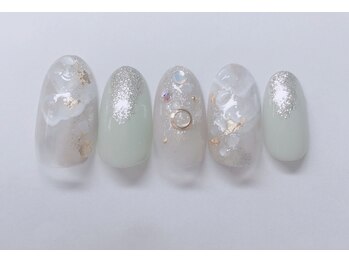ネイルアンドアイ ミント(nail＆eye mint)/8月キャンペーンネイル