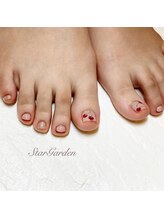 スターガーデン/フットさくらんぼネイル