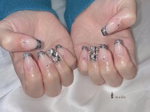 アイネイルズ 四条河原町店(I-nails)/ブラックラメフレン6500~11500