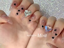 ネイルサロン ミント(Mint)/うるうるハートネイル♪