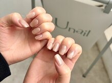 ユーネイル(U nail)の雰囲気（マグネット + シンプルミラーアート）