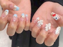 リンミウ(RiN.miu)/アシメトリーネイル　Momo