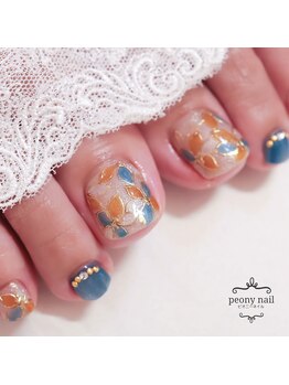 ピオニーネイル(peony nail)/鮮やか マグフラワー