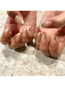 プライベートネイルサロン キャンバス(CANVAS)/ミラーフレンチネイル