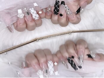 アイラッシュルネ メルシーネイル(eyelash LUNE/merci nail)の写真/《ご新規様限定》スカルプ10本アート￥15000/パーツ乗せ放題☆３Dネイル/推しネイルもお任せください♪