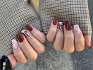 ジェルネイル★秋ボルドー