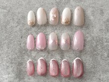 カーネリアンネイルの雰囲気（#シンプル　#マグネット　#シェルネイル　#オフィスネイル）