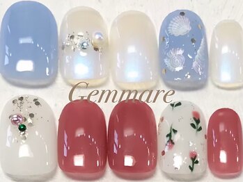 ジェンマーレ 青葉台店(Gemmare)の写真/爪の形や長さに合わせた施術で、指先が綺麗に見える♪初めての方に◎オフ無料・プチデザインコース/¥6,950