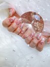 ハートネイル　ホログラムネイル
