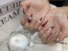 nailsalon Reflet【長さ出し/フィルイン/持ち込み】/ツイードネイル