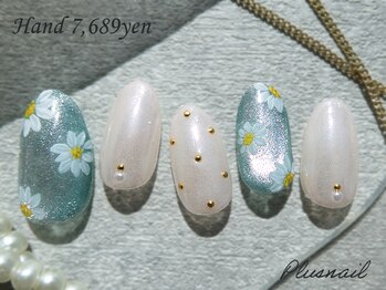 プラスネイル 池袋西口店(PLUS NAIL)/(3419)マグネット×フラワー
