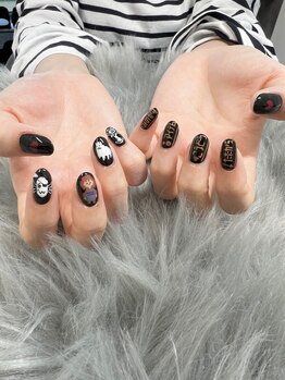 ジェイエフワイネイル(JFY nail)の写真/《ライブ/イベント/推し活に＊》キャラクターアート/３Dアート/プレインシートアートも◎画像持ち込みOK☆