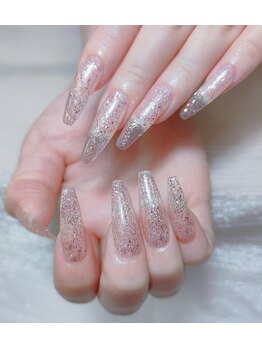 キアラネイルサロン/チップ長さだしワンカラー