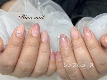 リノ ネイル(Rino nail)/シンプルオフィスネイル　80134