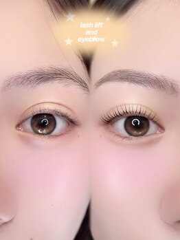 メル(meru)/eyebrow × lash lift