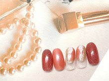 フルールソンネイル(fleur son nail)/3月定額シンプルアート