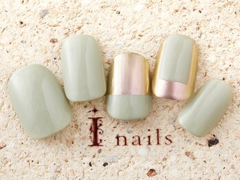 アイネイルズ 町田店(I nails)/メタリックピスタチオ7980円