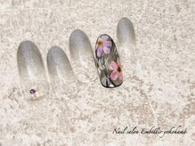 アンベリール 横浜店(Embellir)/(1851)手描きフラワーネイル