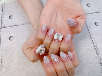 ネイル ビューティーマジック 葛西本店/パステルパープルネイル