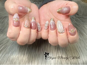 シュガービューティーネイルズ(Sugar Beauty Nails)の写真/周りと差がつく華やかで美しい指先を実現☆魅力溢れるこだわりのネイルで何度見ても嬉しくなる指先を演出♪