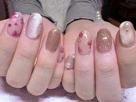 お花ネイル