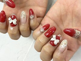 【森】リボンネイル