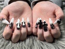 ジェイエフワイネイル(JFY nail)/【石川】クロム×レース