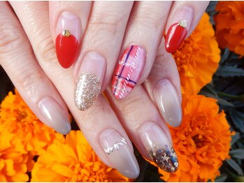 フラッシュネイル SORIO宝塚店/除去付デザイン定額コ-ス◇