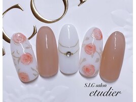 アンティーク薔薇ネイル☆