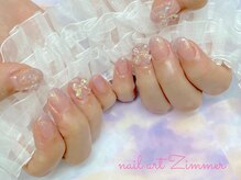 ネイルアート ジマー/クリアニュアンス/韓国リボン