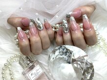 アンジュ(Ange)/【Miyu】キラキラガラスフレンチ