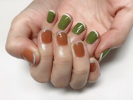 カラースキニーフレンチネイル