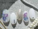 (3414)梅雨☆あじさいネイル
